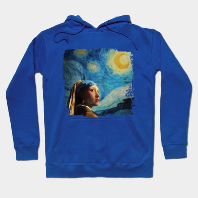 Girl with Starry Night Hoodie by hayatininevreni